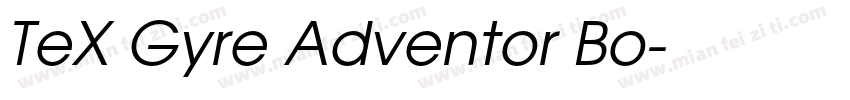 TeX Gyre Adventor Bo字体转换